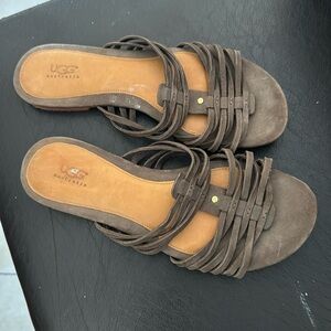 Good condition Ugg brown leather sandals